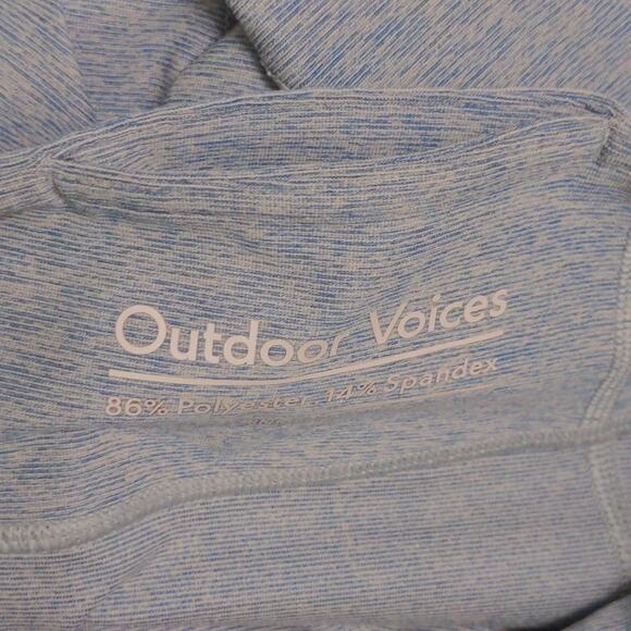 Outdoor Voices Leggings Gray Periwinkle Mid Rise Stretch Full Length Pocket M - Picture 6 of 9